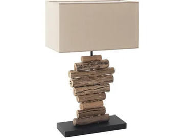 LUMPUR - Wooden table lamp by Flam & Luce - view 2